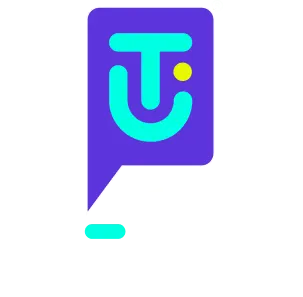 duże logo u-tell z tekstem We Listen