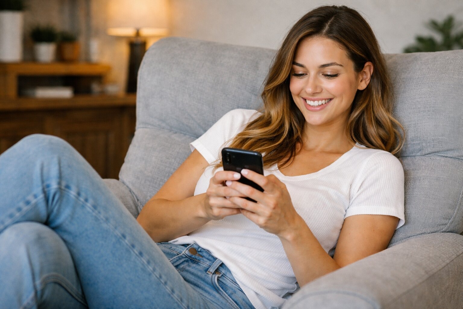 usmiechnieta-kobieta-rozwiazuje-ankiete